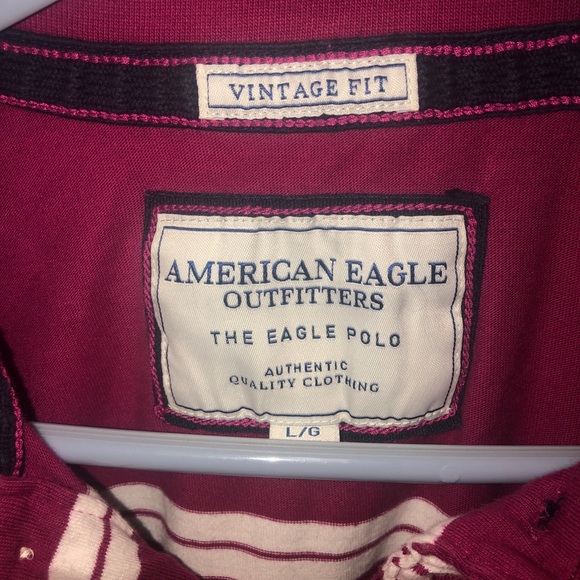 💙 American Eagle Striped Polo - Picture 2 of 3